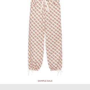 Bi-material jogging pant