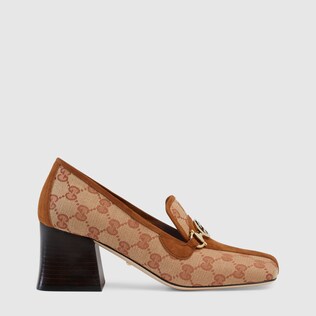 mocassin gucci femme talon