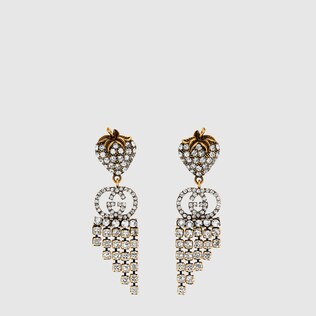 Fashion Earrings Gucci Strawberry Earrings With Crystals