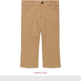 Children's gabardine trousers with lyre