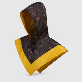 Nylon hood with tigers print