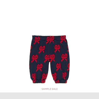 Children's bow jersey pant