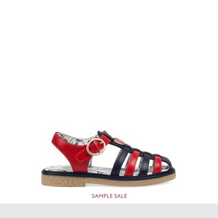 Toddler leather sandal with bee