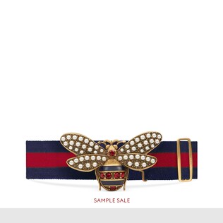 Web belt with bee