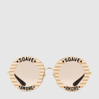 Round acetate sunglasses
