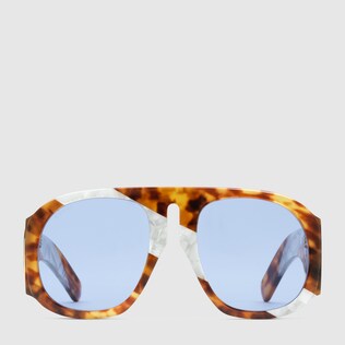 Round acetate sunglasses