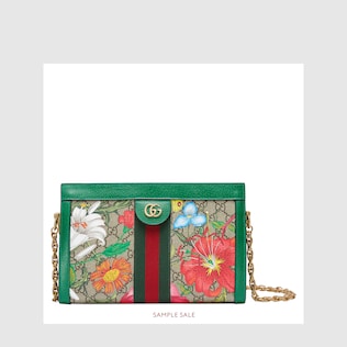 Online Exclusive Ophidia GG Flora small shoulder bag