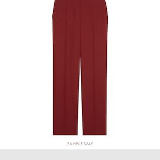 Wool silk pant