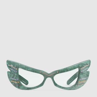 Mask acetate sunglasses