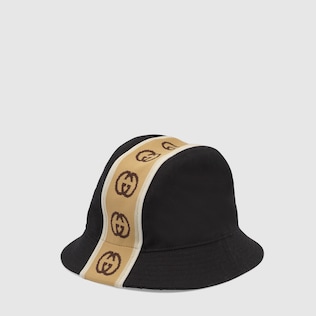 Wool hat with Interlocking G stripe 