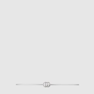 GG Running white gold choker 