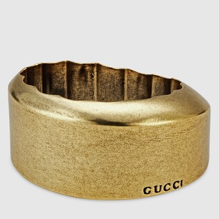 Round metal effect resin bracelet 