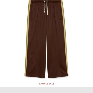 Technical jersey cropped track bottoms 
