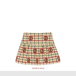 Children's GG tweed skirt