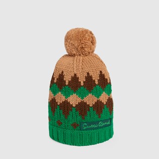 Children's geometric wool hat