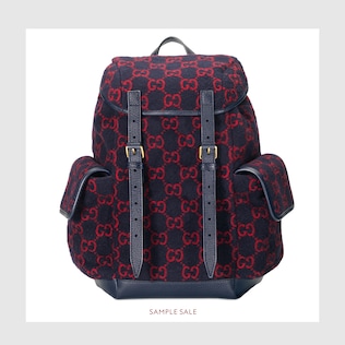 Small GG wool backpack