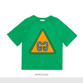 Children's GG print cotton T-shirt 