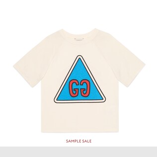 Children's GG print cotton T-shirt 