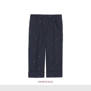 Children's symbols jacquard cotton pant