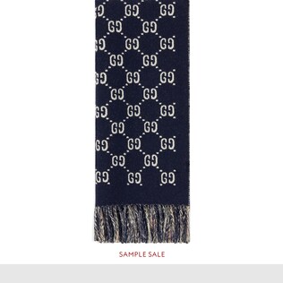 GG wool scarf