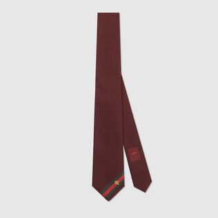 Silk tie with bee Web