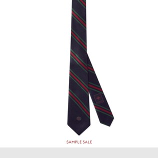 Silk tie with Interlocking G