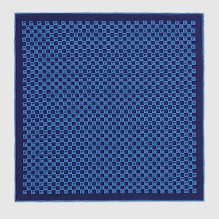 Square G print silk pocket square