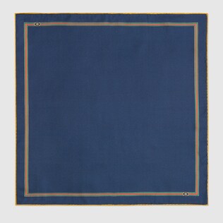 Pocket square with Interlocking G Web