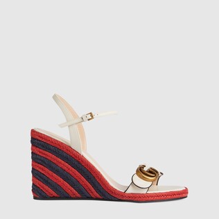 Women's espadrille sandal with Double G