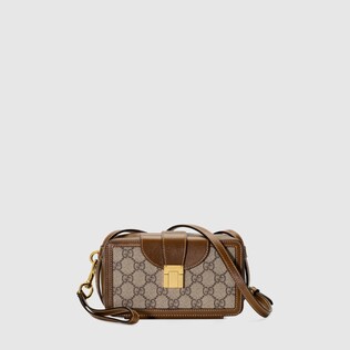 Mini bag with clasp closure 