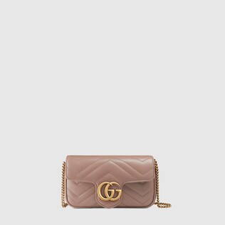 GG Marmont matelassé leather super mini bag 