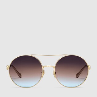 Lunette de soleil gucci ronde Clearance