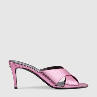 gucci low heel sandals