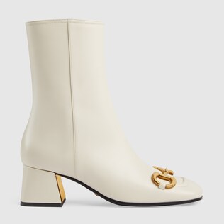 botin de piel con trabilla gucci precio