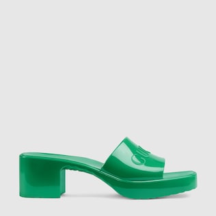 gucci logo sandals
