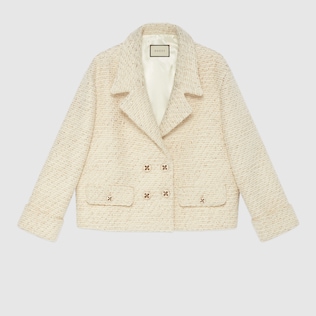 gucci white jacket womens