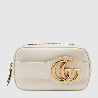 white gucci pouch