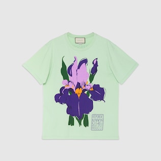 purple gucci shirt