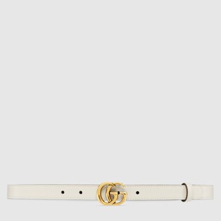 thin black gucci belt