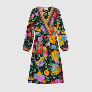 gucci print dress
