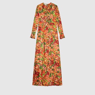 gucci floral maxi dress