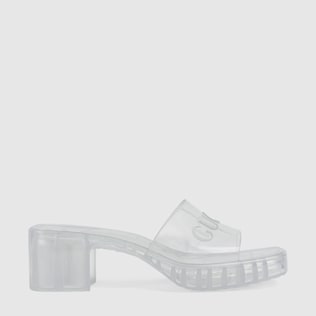 Gucci レディ ス スライドサンダル ラバー メッシュ レディ ス シューズ 靴 グッチ公式通販 Gucci Jp