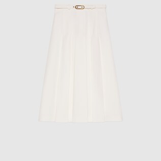 tan gucci skirt