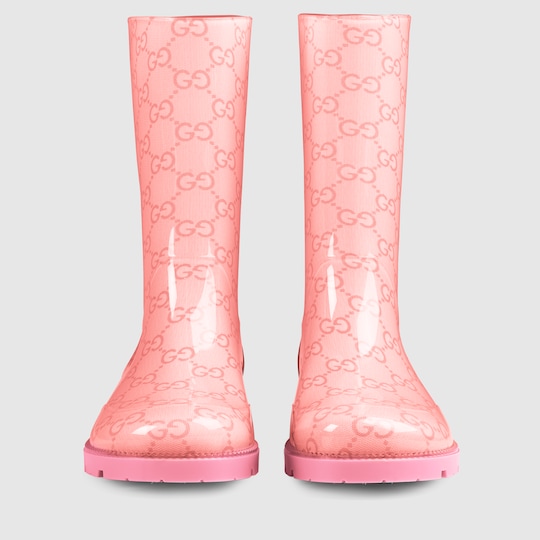Children's GG rubber rain boot Gucci Girls' Boots & Rainboots
