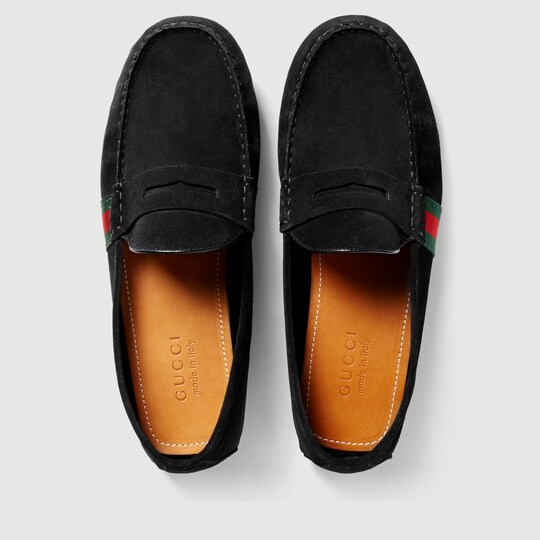 gucci mens driver with web