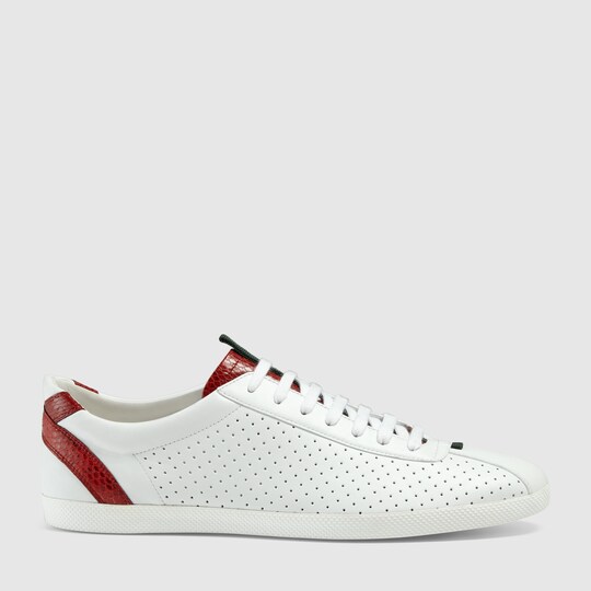 gucci ace perforated sneaker