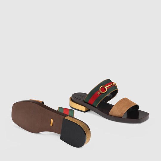 gucci suede sandals