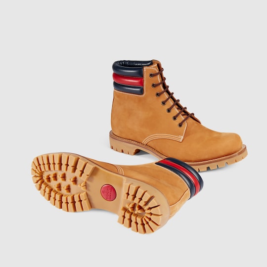 Suede boot with  Gucci Men's Boots 429220AIXN02564