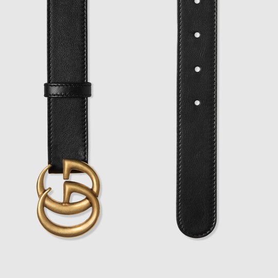 Leather belt with Double G buckle Gucci Men's Casual 414516AP00T1000