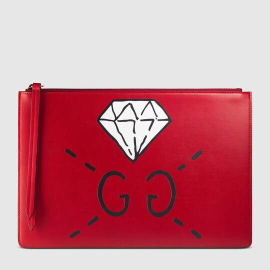 gucci logo pouch